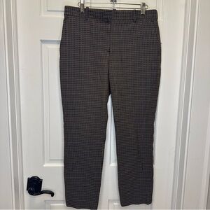 Theory Women's Blue‎ and Brown Patterned Trousers